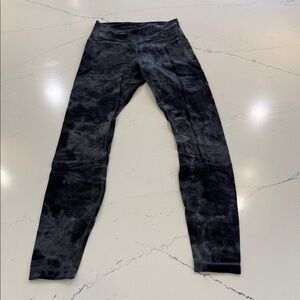 Lululemon Athletica Dark Tie-Dye Align Leggings
